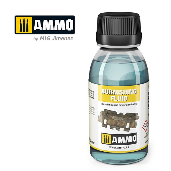 A.MIG-2020 Metallic Tracks Burnishing Fluid 100ml AMMO