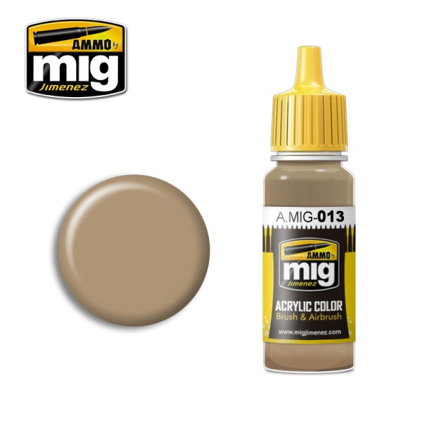 AMIG0013 RAL 8000 Gelbbraun 17ml Acrylic AMMO