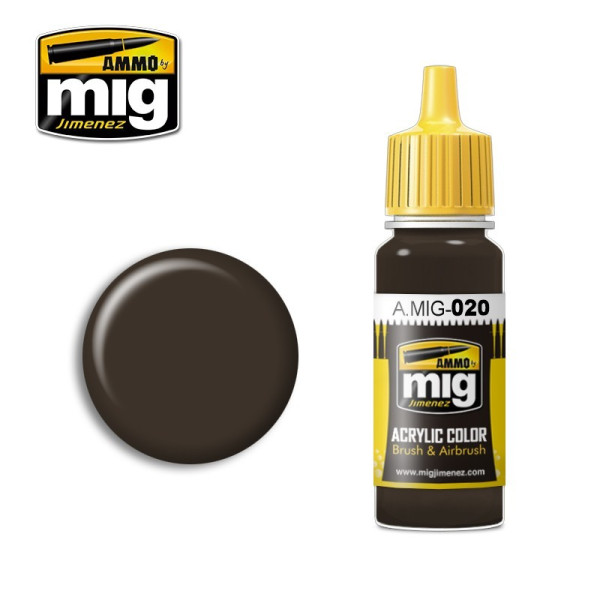 AMIG0020 6K Russian Brown 17ml Acrylic AMMO