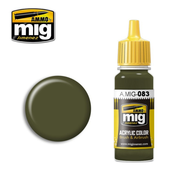 A.MIG-0083 Russian Postwar Green 17ml Brush & Airbrush AMMO