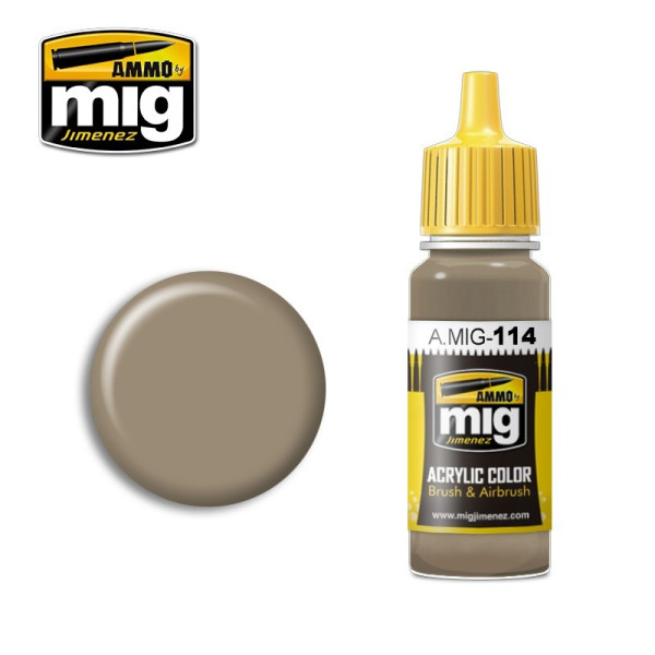 A.MIG-0114 ZIMMERIT OCHRE COLOR 17ml Brush & Airbrush AMMO