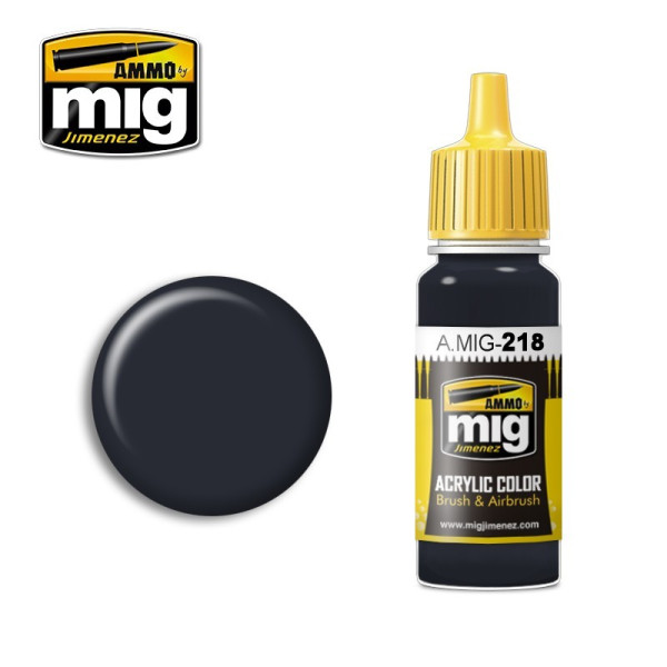 A.MIG-0218 RLM 66 SCHWARTZGRAU 17ml Brush & Airbrush