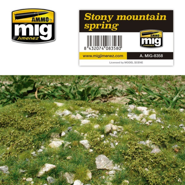 AMIG8358 STONY MOUNTAIN - SPRING Realistic ground AMMO