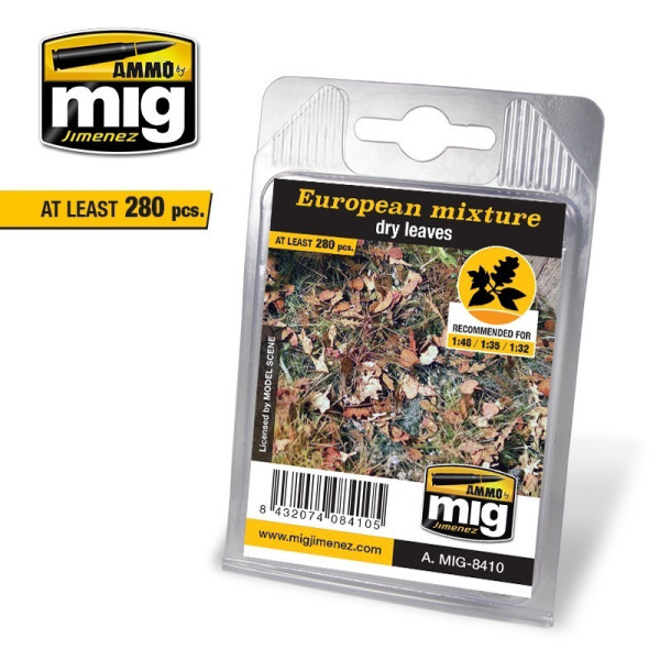 EUROPEAN MIXTURE - DRY LEAVES - Realistic vegetation - A.MIG-8410 - AMMO