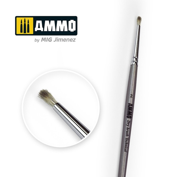 AMIG8700 2  Drybrush Technical Brush