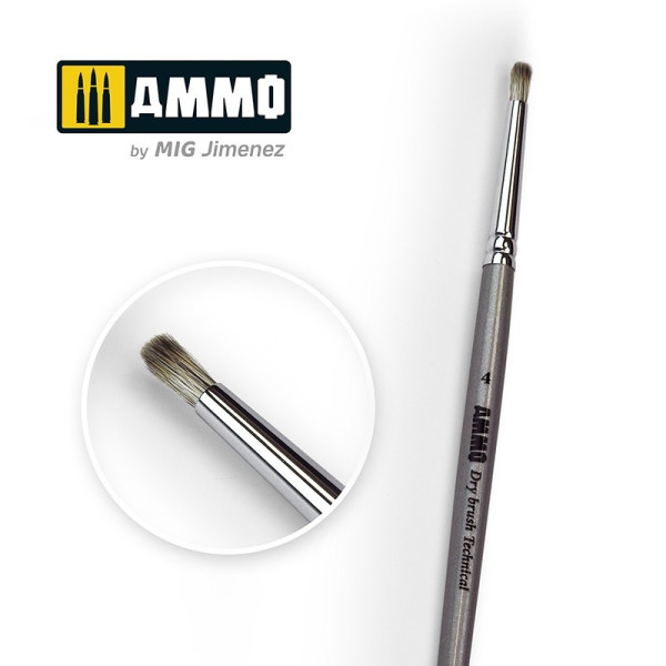 AMIG8701 4  Drybrush Technical Brush