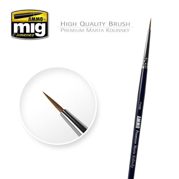 AMIG8601 2/0 PREMIUM MARTA KOLINSKY ROUND BRUSH