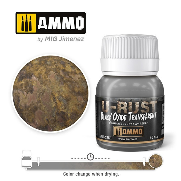 U-RUST Black Oxide Transparent (40mL) - A.MIG-2253 - AMMO