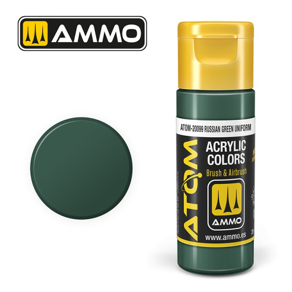 ATOM COLOR Russian Green Uniform 20ml - ATOM-20099 - AMMO