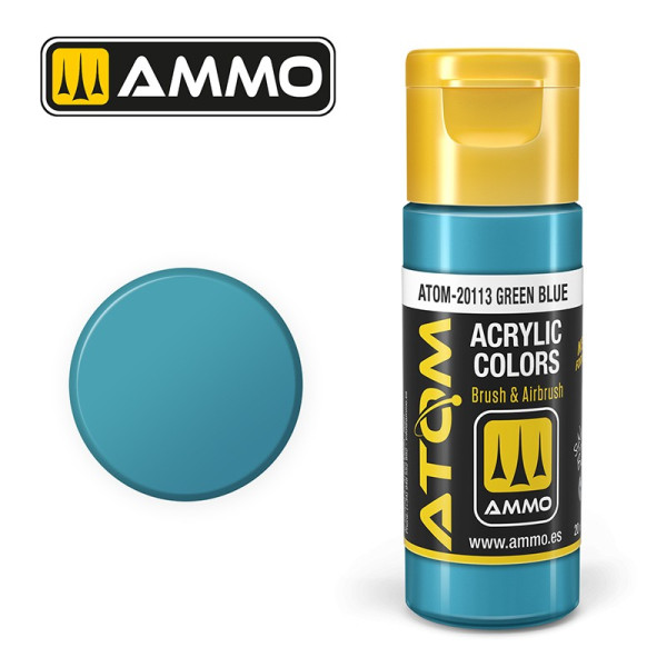 ATOM COLOR Green Blue 20ml - ATOM-20113 - AMMO