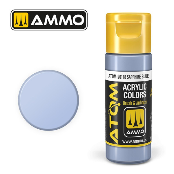 ATOM COLOR Sapphire Blue 20ml - ATOM-20118 - AMMO