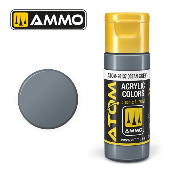 ATOM COLOR Ocean Grey 20ml - ATOM-20137 - AMMO