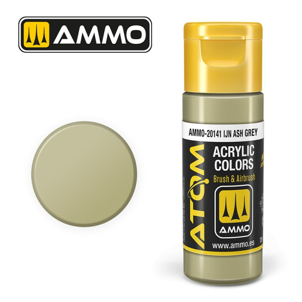 ATOM COLOR IJN Ash Grey 20ml - ATOM-20141 - AMMO