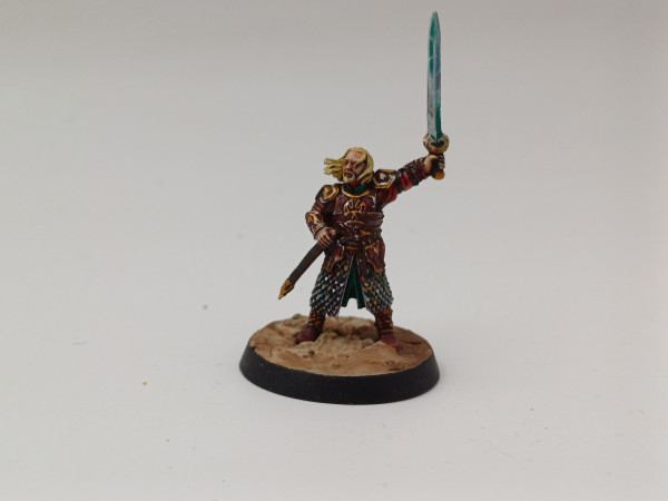 Helms Deep Theoden on foot - GW - LOTR - Forces of Rohan - Painted